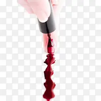 涂红色指甲油的手指-空若网 涂红色指甲油的手指-空若网