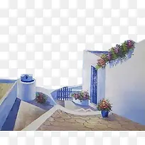 爱情海海边城堡油画-空若网 爱情海海边城堡油画-空若网