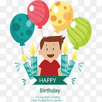 开心过生日的男孩-空若网 开心过生日的男孩-空若网