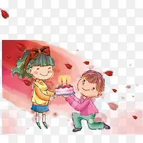 矢量生日插画-空若网 矢量生日插画-空若网