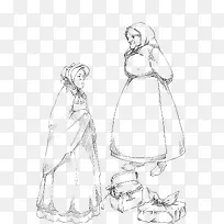 卡通老头线稿-空若网 卡通老头线稿-空若网