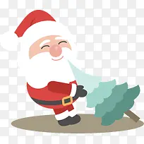 卡通趣味扁平化圣诞老人-空若网 卡通趣味扁平化圣诞老人-空若网