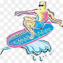 夏日海滩运动插图-空若网 夏日海滩运动插图-空若网