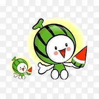 可爱的卡通西瓜-空若网 可爱的卡通西瓜-空若网