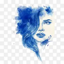 彩色美女插画-空若网 彩色美女插画-空若网