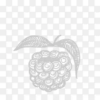 粉笔水果矢量素材-空若网 粉笔水果矢量素材-空若网