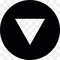 倒三角形图标-空若网 倒三角形图标-空若网