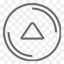 按钮圆三角形了Outline-icons-空若网 按钮圆三角形了Outline-icons-空若网