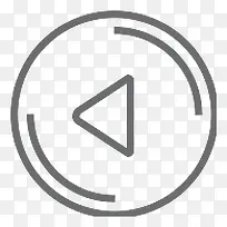 按钮圆三角形左Outline-icons-空若网 按钮圆三角形左Outline-icons-空若网