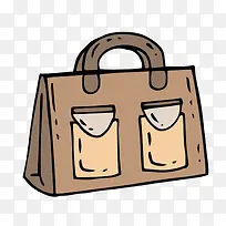 矢量皮质手提包素材-空若网 矢量皮质手提包素材-空若网