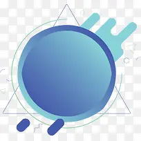 蓝色几何花纹按钮-空若网 蓝色几何花纹按钮-空若网