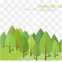矢量绿树装饰-空若网 矢量绿树装饰-空若网