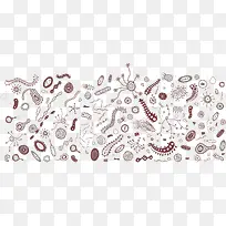 细菌图形矢量素材-空若网 细菌图形矢量素材-空若网