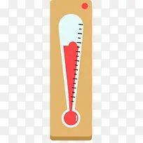 玻璃材质矢量卡通温度计-空若网 玻璃材质矢量卡通温度计-空若网