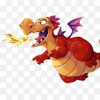 可爱翼龙插画-空若网 可爱翼龙插画-空若网