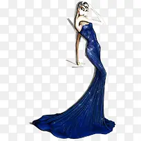 性感礼服设计插画稿-空若网 性感礼服设计插画稿-空若网