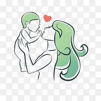 手绘母婴绘画插画-空若网 手绘母婴绘画插画-空若网