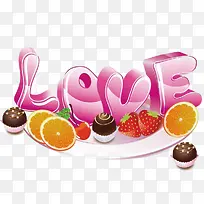 LOVE水果字体设计-空若网 LOVE水果字体设计-空若网