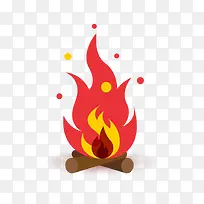 矢量卡通扁平化装饰火焰png-空若网 矢量卡通扁平化装饰火焰png-空若网