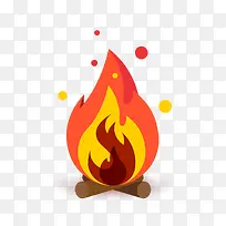 矢量装饰卡通扁平化火焰png-空若网 矢量装饰卡通扁平化火焰png-空若网