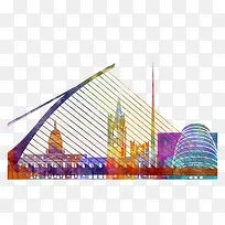 都柏林水彩画-空若网 都柏林水彩画-空若网