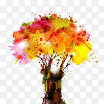 水彩树木-空若网 水彩树木-空若网