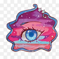 矢量夜空的眼睛-空若网 矢量夜空的眼睛-空若网