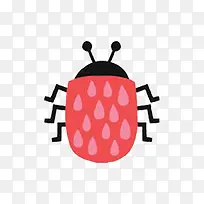 手绘七星瓢虫-空若网 手绘七星瓢虫-空若网