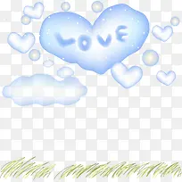 线描草地爱心云朵矢量图-空若网 线描草地爱心云朵矢量图-空若网