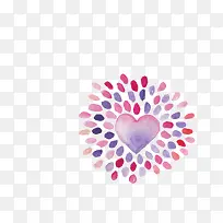 手绘水粉爱心-空若网 手绘水粉爱心-空若网