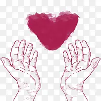 双手伸出献爱心-空若网 双手伸出献爱心-空若网