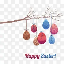 树枝上挂着的彩蛋-空若网 树枝上挂着的彩蛋-空若网