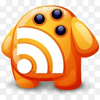 橙色超清晰书签小人PNG图标-空若网 橙色超清晰书签小人PNG图标-空若网