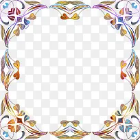 彩色花边边框-空若网 彩色花边边框-空若网
