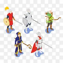 立体游戏人物设计矢量-空若网 立体游戏人物设计矢量-空若网