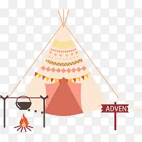 帐篷野炊png矢量素材-空若网 帐篷野炊png矢量素材-空若网