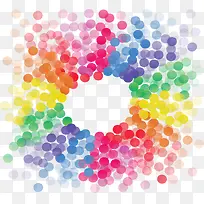 艺术感五彩波点花纹-空若网 艺术感五彩波点花纹-空若网