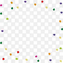 多彩波点装饰框-空若网 多彩波点装饰框-空若网