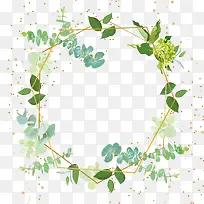 小清新花环边框矢量-空若网 小清新花环边框矢量-空若网
