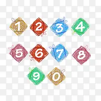 卡通数字集合-空若网 卡通数字集合-空若网