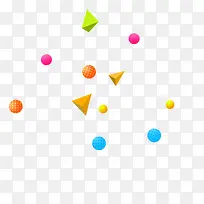 三角形圆形立体色块-空若网 三角形圆形立体色块-空若网