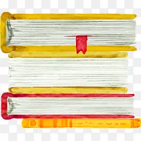 开学季多彩水彩书本-空若网 开学季多彩水彩书本-空若网