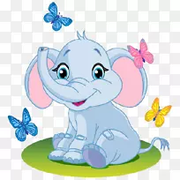 婴儿摄影剪贴画-大象兔-空若网 婴儿摄影剪贴画-大象兔-空若网