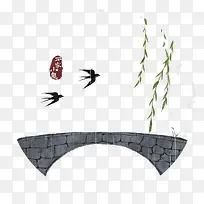 水彩石桥-空若网 水彩石桥-空若网