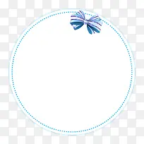 蓝色蝴蝶结边框-空若网 蓝色蝴蝶结边框-空若网