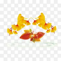 金叶子背景-空若网 金叶子背景-空若网