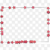 红色五角星边框-空若网 红色五角星边框-空若网