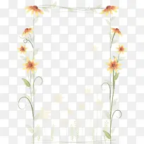 手绘花朵边框-空若网 手绘花朵边框-空若网
