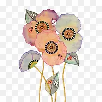 多彩圆盘花卉-空若网 多彩圆盘花卉-空若网