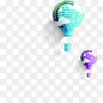 彩色卡通折纸热气球-空若网 彩色卡通折纸热气球-空若网